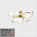 Axyaa Glass Pendant Light - Modern Minimalist Magic Bean Hanging Lamp for Living Room, Dining Room, Bedroom