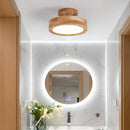Axyaa Nordic Wood LED Ceiling Lamp - 3 Color Temperature Aisle Light