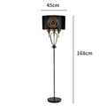 Axyaa Modern LED Fabric Floor Lamp for Home Decor & Reading