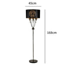Axyaa Modern LED Fabric Floor Lamp for Home Decor & Reading