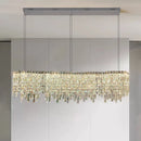 Axyaa Luxury Crystal Chandelier for Living Room Dining Room Lighting