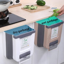 Axyaa Hanging Kitchen Trash Can - Creative Storage Solution for Cabinets