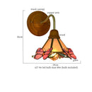Axyaa White Ceramic LED Wall Lamps - Vintage Japanese Style - Copper Finish
