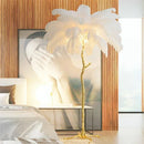 Axyaa Modern Ostrich Feather LED Floor Lamp for Bedroom Living Room Villa Lighting