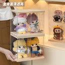 Axyaa Acrylic Doll Display Cabinet: Large Capacity Dustproof Organizer & Desktop Storage Solution