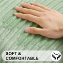 Axyaa Soft Solid Color Flannel Pillowcases - Set of 2