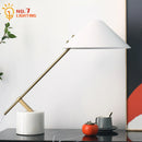 Axyaa Marble Base Table Lamp LED E27 Black/White Minimalist Desk Light
