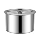 Axya Stainless Steel Seasoning Saleiro with Cover, Trumpet Flavor Cup
