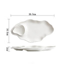 Axyaa Ceramic Salad Dessert Plate Set