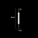 Axyaa Gold Tube Floor Lamp - Modern Minimalist Nordic LED Light