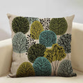 Nordic Style Cotton Tree Of Love Throw Pillow Cover 45x45CM Square Axyaa Brand