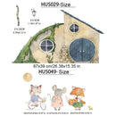 Axyaa Boho Cat Fabric Wall Decals for Nursery & Kids Room Decor