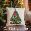 Axyaa Christmas Tree Pattern Pillow Covers for Sofa Bedroom Car Decor