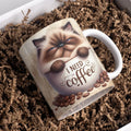 Axyaa Cute Cat Mug - Kitty Lover's Gift - Office Coffee Tea Cup