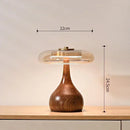 Axyaa Brass Glass LED Desk Lamp for Luxury Home Decor