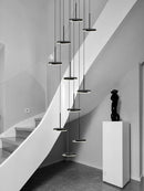 Axyaa Modern Nordic LED Staircase Chandelier for Living Room Restaurant Attic
