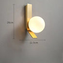 Axyaa Moon Ball Wall Lamp - Nordic Design for Restaurant, Stair, Balcony