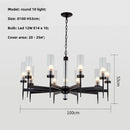 Axyaa Gold Metal Glass Pendant Light with LED, Chain Hanging Lamp for Modern Living Room