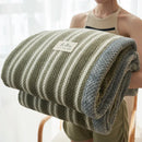 Axyaa Chenille Yarn Knit Blanket: Soft Throw for Couch or Bed