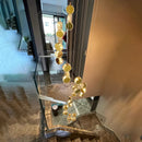 Axyaa Crystal Chandelier Stair Pendant Lamp Living Room Interior Lighting