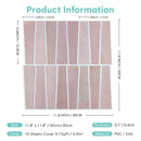 Axyaa 3D PVC Tile Wall Stickers - Waterproof Peel and Stick Panels