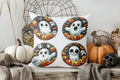 Axyaa Halloween Witch and Cat Throw Pillow Cover for Sofa, Bedroom, Car