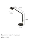 Axyaa Silver Metal Table Lamp with Adjustable Angle for Bedroom Study Reading