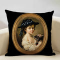 Axyaa New Mexico Painter Self Portrait Cushion Cover - Decor Pillowcase for Home Office