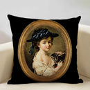 Axyaa New Mexico Painter Self Portrait Cushion Cover - Decor Pillowcase for Home Office