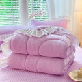 Axyaa Milk Fleece Winter Quilt: Thickened & Warm Comfortable Quilt Core