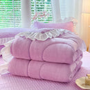 Axyaa Milk Fleece Winter Quilt, Thick Padded Comfort, Warmth - 2024 New