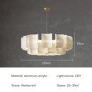 Axyaa Wabi-Sabi Pendant Light: French Luxury Cream Design for Elegant Living Spaces