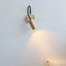 Axyaa Bedside LED Wall Lamp Sconce Stairs Lighting Black Hose Wood Bathroom Mirror Fixtures