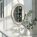 Axyaa Silver Glass Baroque Mirror for Modern Home Decor