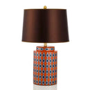 Axyaa Blue Ceramic Table Lamp for Chic Room Decor