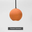Axyaa Moon Cement Pendant Light Industrial Style Hanging Lamp