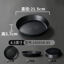 Axyaa Unbreakable Black Melamine Dinner Plates Set