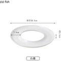 Axyaa Circular Ceramic Sushi Serving Plate for Molecular Cuisine and Restaurant Tableware
