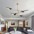 Axyaa Modern Renaissance Gold Black Metal Chandelier Nordic Design Dining Bedroom Light