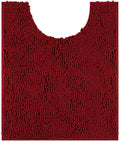 Axyaa Chenille U-Shaped Toilet Rug: Soft, Absorbent, Non-Slip Bath Mats
