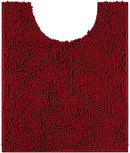 Axyaa Chenille U-Shaped Toilet Rug: Soft, Absorbent, Non-Slip Bath Mats