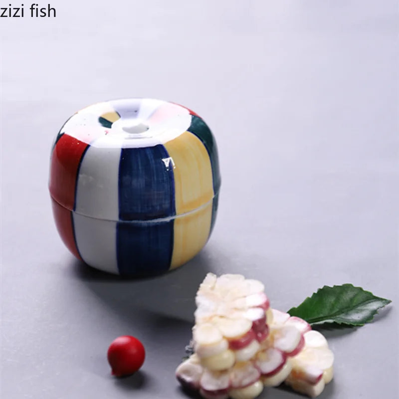 Axya Ceramic Tableware Set: Bowl with Lid, Pickle Dish, Plate, Bowl, Tray