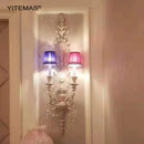 Axyaa Vintage White Wall Sconce Retro Lights for Living Room Bedroom Lobby