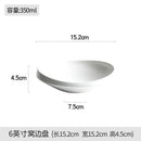 Axyaa White Ceramic Special-shaped Plates Set for Elegant Dining