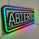 Axyaa Neon Open Sign: Multilingual LED Lights for All Stores