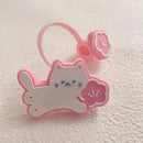Axyaa Bear Silicone Straw Covers for 7-8mm Cups Cute Cartoon Cap
