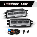 Axyaa LED Fog Lights DRL for Toyota Tacoma Tundra 2023 2024 - Front Bumper Driving Headlights
