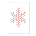 Axyaa Merry Pink Christmas Wall Art Canvas, Kids Room Decor, Nursery Posters, Nordic Design.