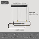 Axyaa Modern Dining Table & Bar Lamp: Minimalist Chandelier with Spotlights