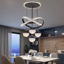 Axyaa Acrylic Crystal Ball Pendant Chandelier for Home Decor & Dining Room